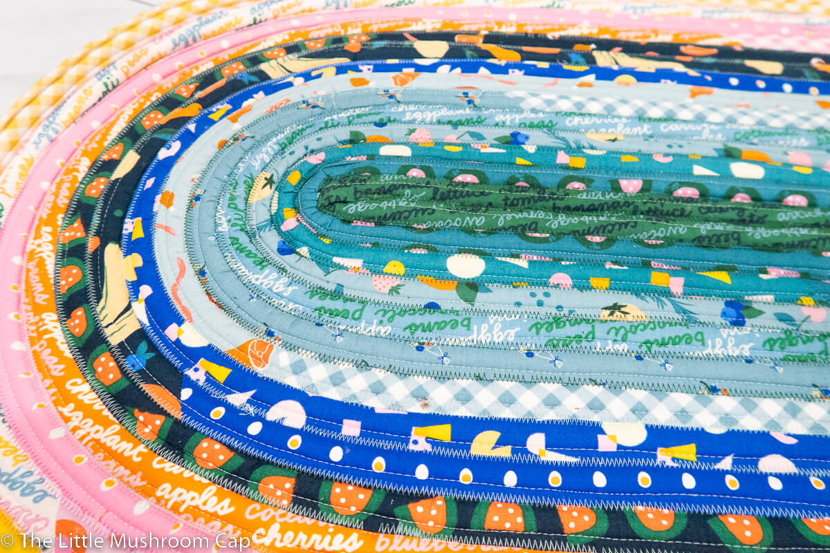 Jelly Roll Rug The Little Mushroom Cap A Quilting Blog