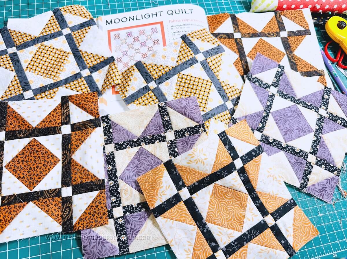 Paper Piecing Flying Geese Units | Halloween Memories Quilt Along - The  Little Mushroom Cap: A Quilting Blog, image size:1200x896